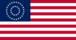 Rectangular flag of USA 37 stars (1867-1877)
