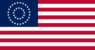 Rectangular flag of USA 37 stars (1867-1877)