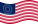 Static waving flag of USA 37 stars (1867-1877)
