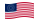 Waving flag of USA 37 stars (1867-1877)