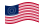 Waving flag of USA 37 stars (1867-1877)
