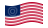 Waving flag of USA 37 stars (1867-1877)