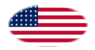Oval vignette flag of USA 48 stars (1912-1959)