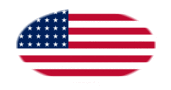Oval vignette flag of USA 48 stars (1912-1959)