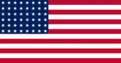 Rectangular flag of USA 48 stars (1912-1959)