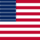 Square flag of USA 48 stars (1912-1959)