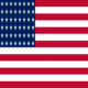 Square flag of USA 48 stars (1912-1959)