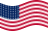 Static waving flag of USA 48 stars (1912-1959)