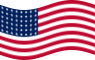 Static waving flag of USA 48 stars (1912-1959)