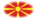 Oval vignette flag of Macedonia
