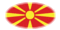 Oval vignette flag of Macedonia