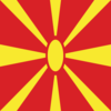 Square flag of Macedonia