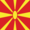 Square flag of Macedonia