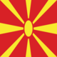Square flag of Macedonia