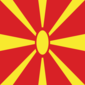 Square flag of Macedonia
