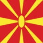Square flag of Macedonia