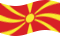 Static waving flag of Macedonia