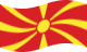 Static waving flag of Macedonia