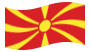 Waving flag of Macedonia