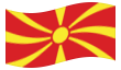 Waving flag of Macedonia
