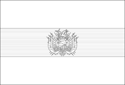 Outline of the flag of Bolivia to color