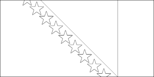 Outline of the flag of Bosnia and Herzegovina to color