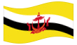 Animated flag Brunei Darussalam