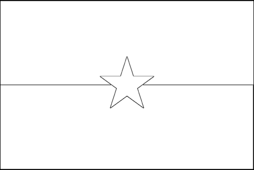 Outline of the flag of Burkina Faso to color