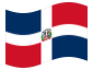 Animated flag Dominican republic