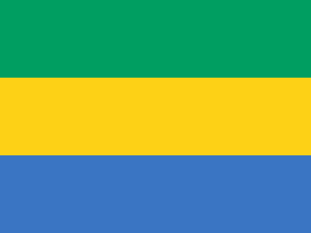 Flag Gabon, Banner Gabon