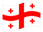 Animated flag Georgia