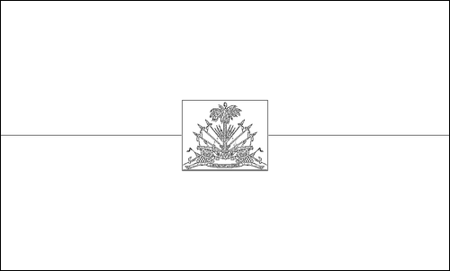 Outline of the flag of Haiti to color