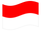Animated flag Indonesia