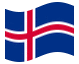 Animated flag Iceland
