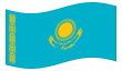 Animated flag Kazakhstan