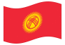 Animated flag Kyrgyzstan