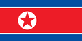 Flag graphic North Korea