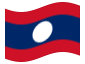 Animated flag Laos