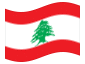 Animated flag Lebanon