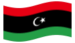 Animated flag Libya