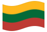 Animated flag Lithuania