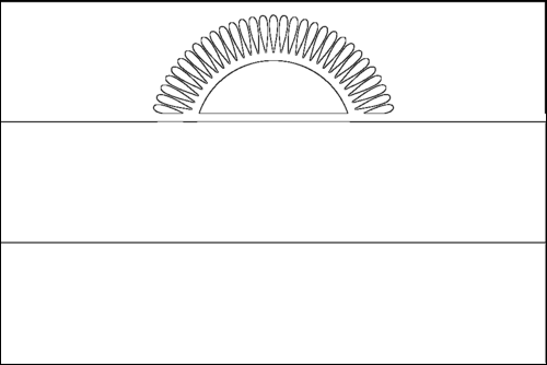 Outline of the flag of Malawi to color