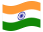 Animated flag India