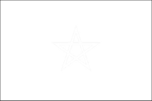 Outline of the flag of Morocco to color