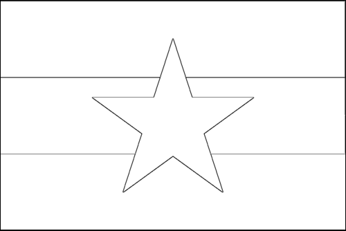 Outline of the flag of Myanmar (Burma, Burma) to color