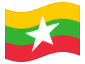 Animated flag Myanmar (Burma, Burma)