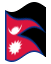 Animated flag Nepal