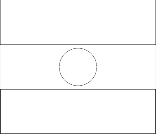 Outline of the flag of Niger to color