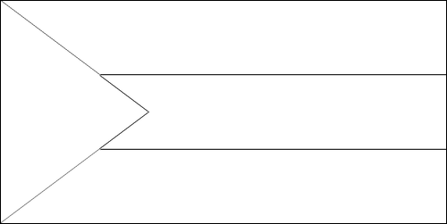 Outline of the flag of Palestinian Autonomous Territories to color