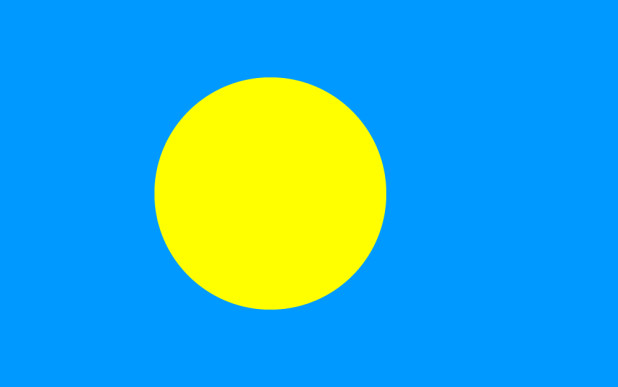 Flag Palau, Banner Palau